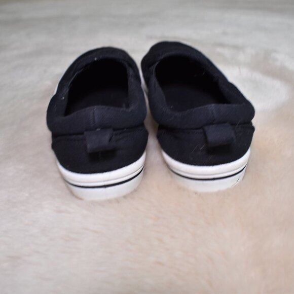 Cat & Jack Black Slip on Slide on Canvas Casual Sneakers Size 13 - Picture 4 of 9